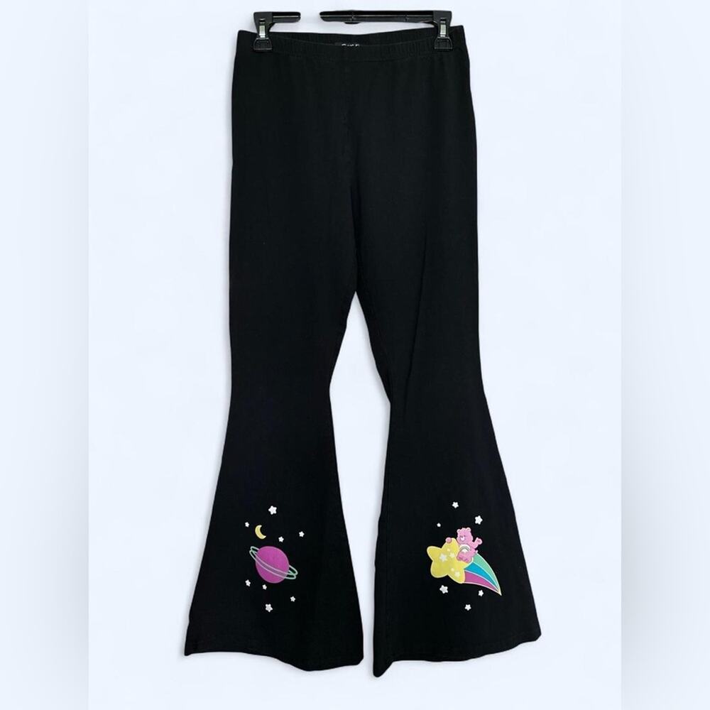 Dolls Kill Care Bears Black Cotton Bell bottoms Medium